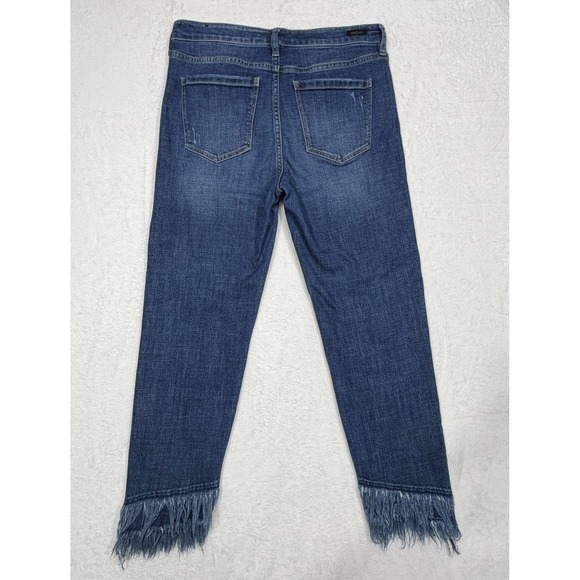 Liverpool Los Angeles Women's 6 Jeans Dallas Fray Stacked Hem Stretch Crop - Picture 2 of 10